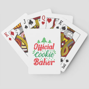 Xmas Art Official Cookie Baker Playing Cards