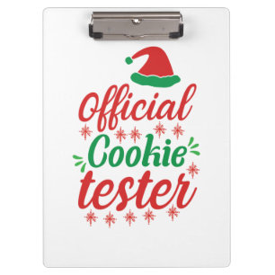 Xmas Art Official Cookie Tester Clipboard