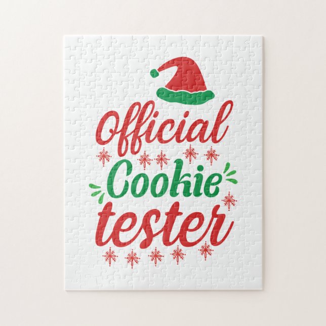 Xmas Art Official Cookie Tester Jigsaw Puzzle (Vertical)