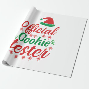 Xmas Art Official Cookie Tester Wrapping Paper