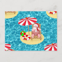 xmas beach santa claus