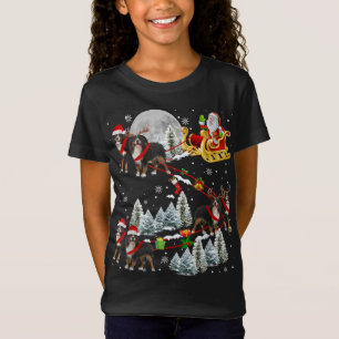 Xmas Bernese Mountain Sledge Christmas Sledge Sant T-Shirt