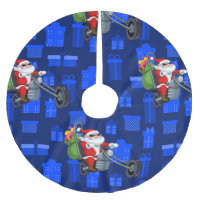 xmas biker santa claus