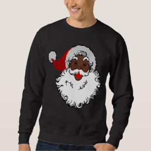 xmas black santa claus sweatshirt