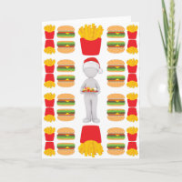 xmas burger santa claus