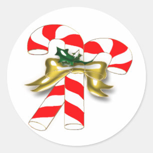 Xmas Candy 1 Classic Round Sticker