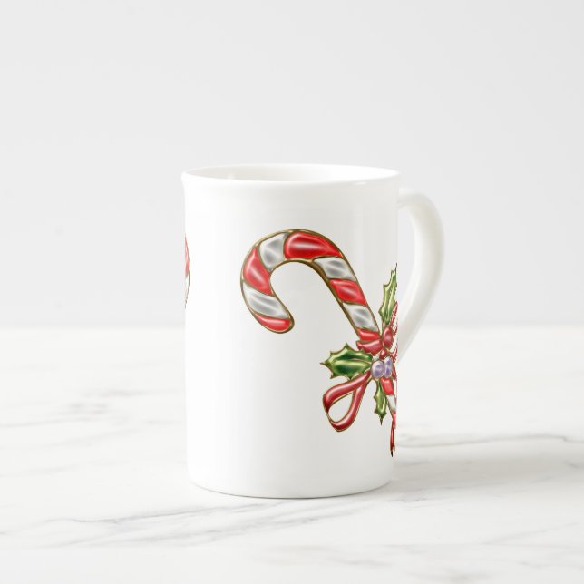 Xmas Candy 2 Bone China Mug (Front Right)