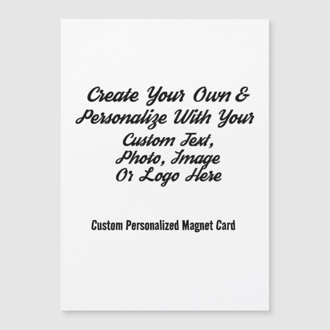 Xmas Card Magnet - Personalised Holiday Keepsake (Front)