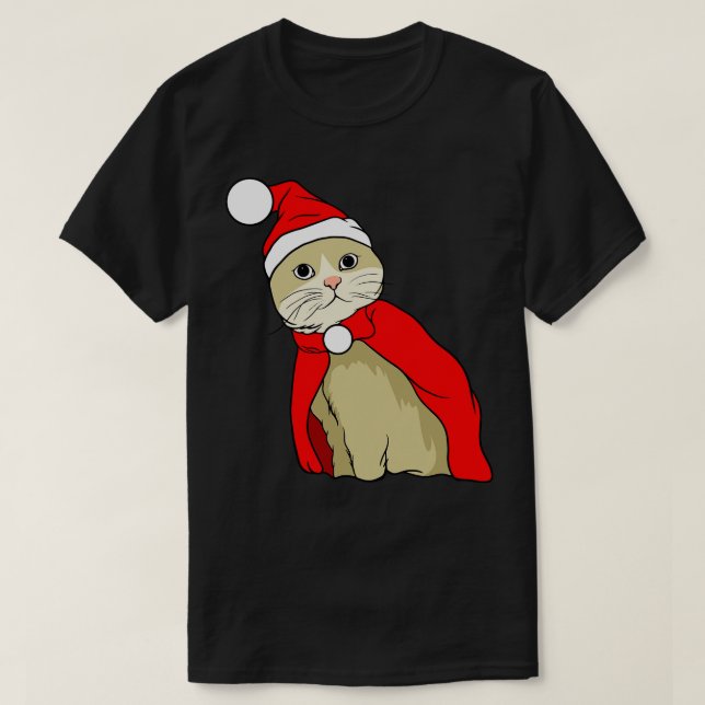 Xmas Cat T-Shirt (Design Front)