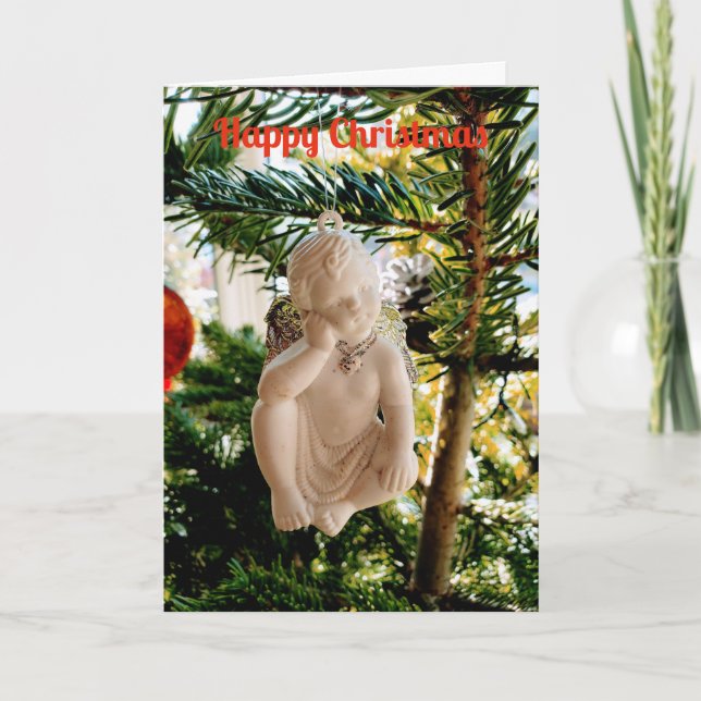 Xmas cherub card (Front)