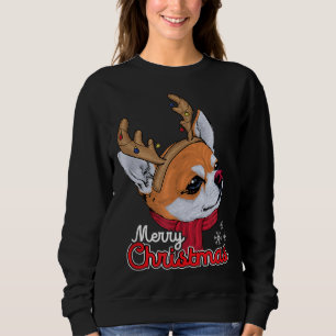 Xmas Chihuahua - Dogs Chiwawa Animal Dog Lover Pet Sweatshirt