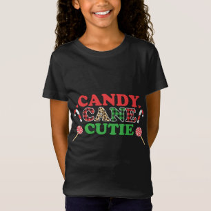 Xmas Christmas Candy Cane Buffalo Plaid T-Shirt