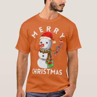 Xmas Christmas Festive Santa Snowman T-Shirt