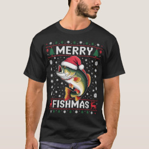 Xmas Christmas Fishing T-Shirt