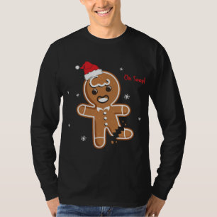 Xmas Christmas Oh Snap Gingerbread Cookie T-Shirt