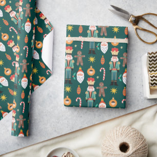Xmas Cookie Coloured Noel Christmas Wrapping Paper