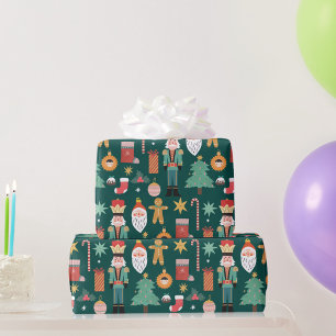 Xmas Cookie Coloured Noel Christmas Wrapping Paper