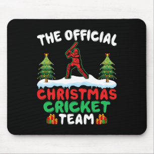 Xmas Cricket Player Coach - Funny Cricket Lover Ch Mouse Pad