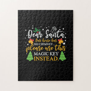 Xmas Dear Santa Magic Key Jigsaw Puzzle