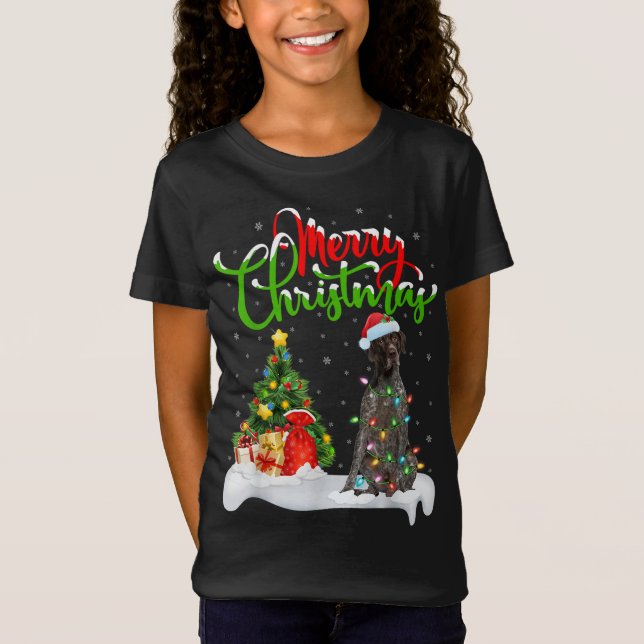 Xmas Decorations German Shorthaired Pointer Dog Ch T-Shirt (Front)