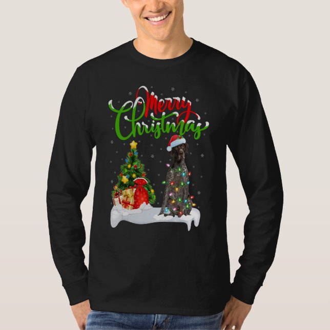 Xmas Decorations German Shorthaired Pointer Dog Ch T-Shirt (Front)