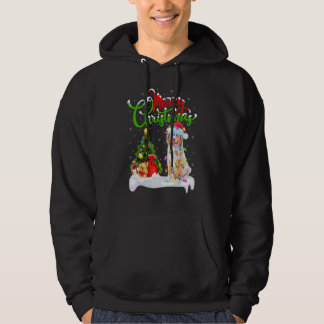 Xmas Decorations Santa Australian Shepherd Dog Chr Hoodie