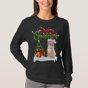 Xmas Decorations Santa Australian Shepherd Dog Chr T-Shirt