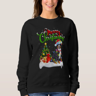 Xmas Decorations Santa Bernese Mountain Dog Christ Sweatshirt