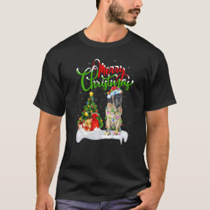 Xmas Decorations Santa English Mastiff Dog Christm T-Shirt