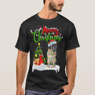 Xmas Decorations Santa English Mastiff Dog Christm T-Shirt