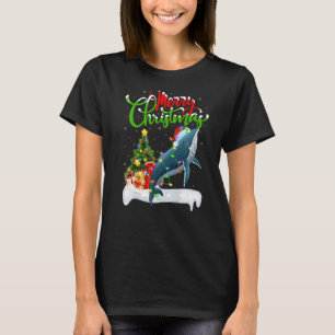 Xmas Decorations Santa Humpback Whale Christmas Pr T-Shirt