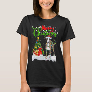 Xmas Decorations Santa Italian Greyhound Dog Chris T-Shirt