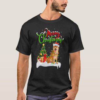 Xmas Decorations Santa Shiba Inu Dog Christmas T-Shirt