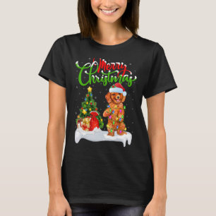 Xmas Decorations Santa Toy Poodle Dog Christmas T-Shirt