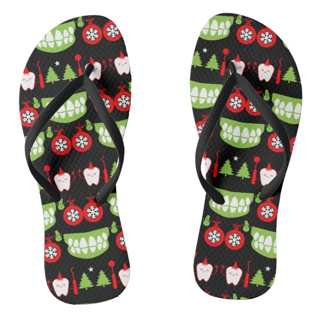 Xmas Dental Doctor Gifts Jandals (Footbed)
