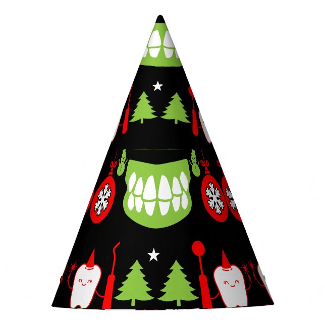 Xmas Dental Doctor Gifts Party Hat (Front)