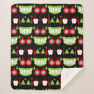Xmas Dental Doctor Gifts Sherpa Blanket