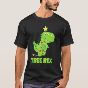 Xmas Dinosaur Tree Rex Pyjamas For Toddler Boys 1 T-Shirt