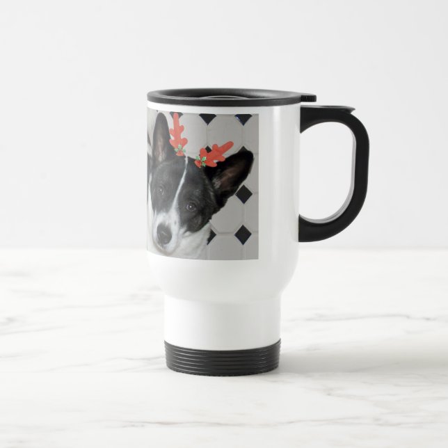 Xmas Dog - Customised Travel Mug (Right)