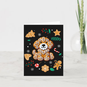 Xmas Dog Gingerbread Goldendoodle Golden Doodle Ch Card