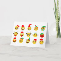 xmas emoji happy faces