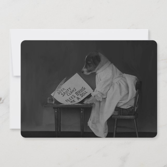 Xmas Expectations Flat Christmas Card (Front)