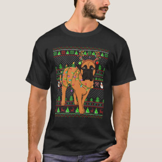 Xmas Family Matching Reindeer Ugly Bullmastiff Chr T-Shirt