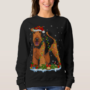 Xmas Family Matching Santa Airedale Terrier Dog Ch Sweatshirt