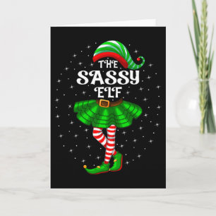 Xmas Family Matching Women Girls Mom The Sy Elf Ch Card
