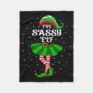 Xmas Family Matching Women Girls Mum The Sy Elf Ch Fleece Blanket