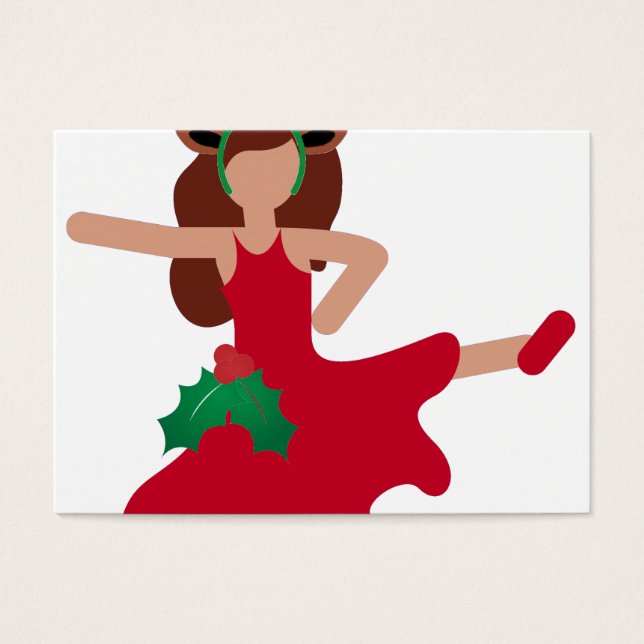 xmas flamenco dancer emoji (Front)