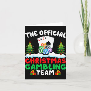 Xmas Gambling Team - Funny Gambling Gambler Christ Card