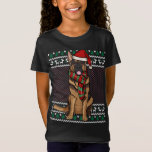 Xmas German Shepherd Dog Santa Hat Ugly Christmas T-Shirt<br><div class="desc">Xmas German Shepherd Dog Santa Hat Ugly Christmas</div>