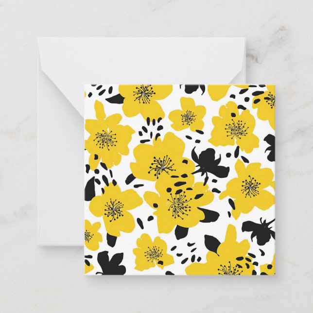 Xmas Gift Abstract Seamless With Isolated Flowers Card (Front)
